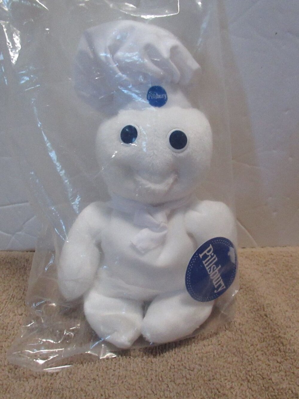 Vintage 1997 Pillsbury Doughboy Beanie 8" Toy Collectible